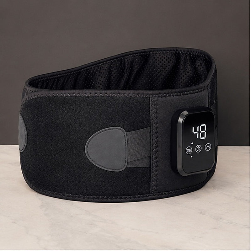Ceinture chauffante Vitalion vue de trois quarts, écran LED 48