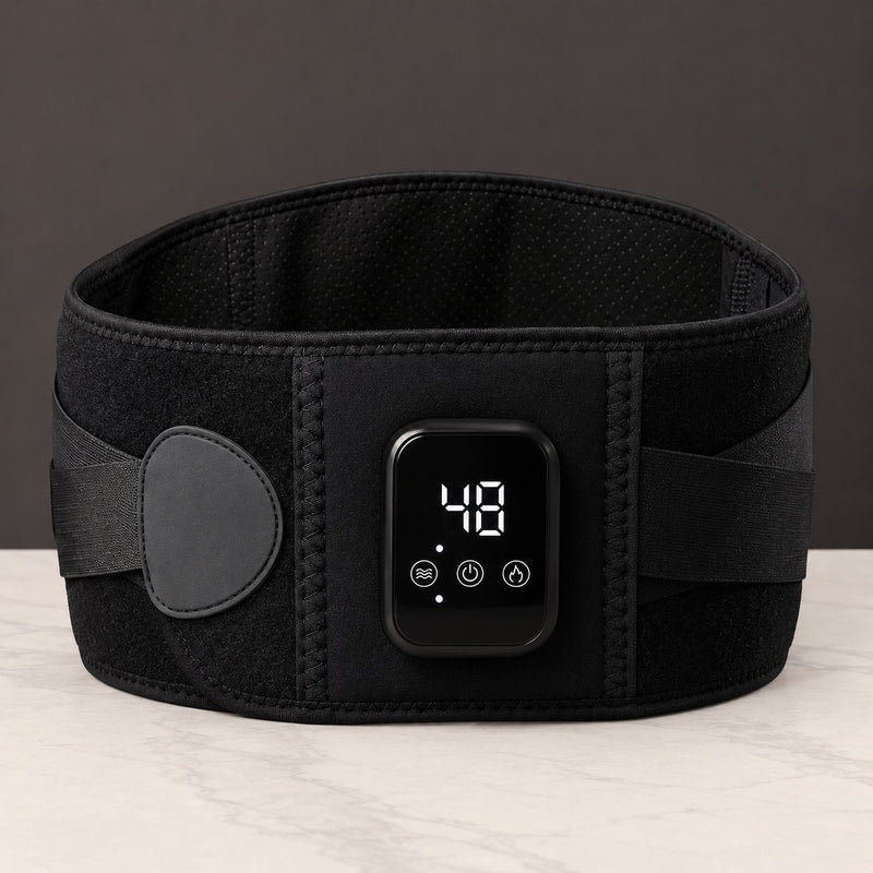 Ceinture chauffante massante Vitalion, écran LED 48, vue de face