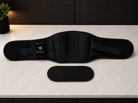 Ceinture Vitalion dépliée avec son coussinet lombaire amovible